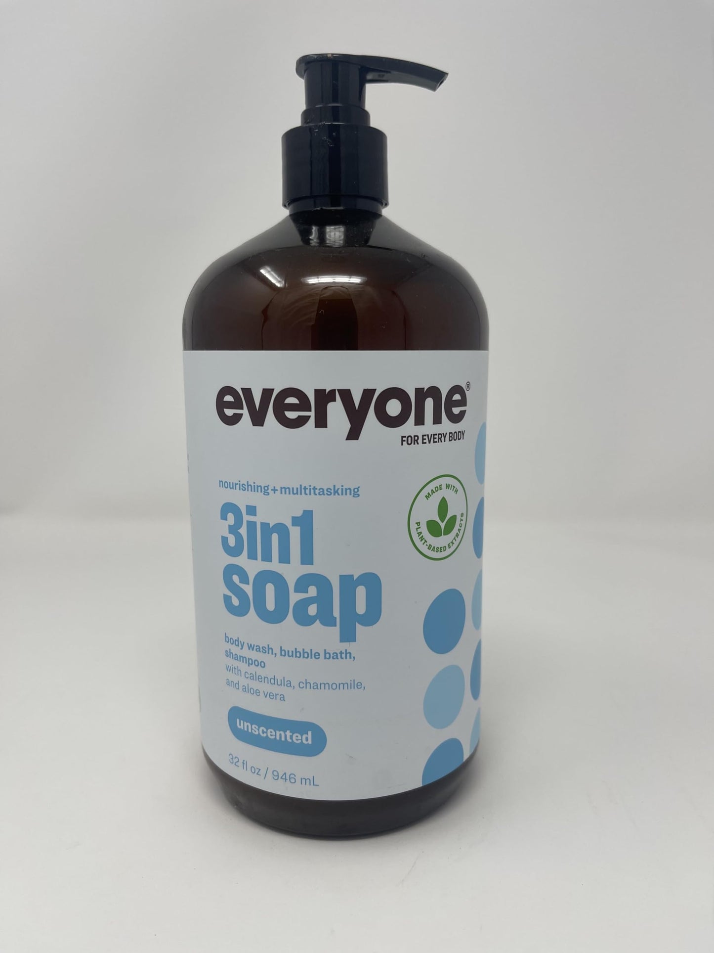 Everyone, Soap 3 in 1 Unscented, 32 Ounce Beauty & Personal Care EO