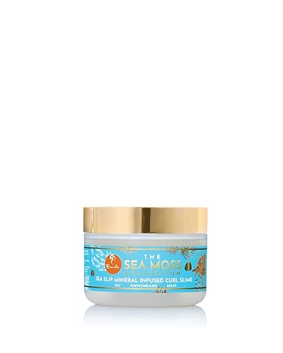 Curls Sea Moss Mineral Infused Slime Hair Jelly - Promotes Healthy Growth, Protects from Styling Damage, Delivers Shiny, Defined, Hydrated Hair - 8oz