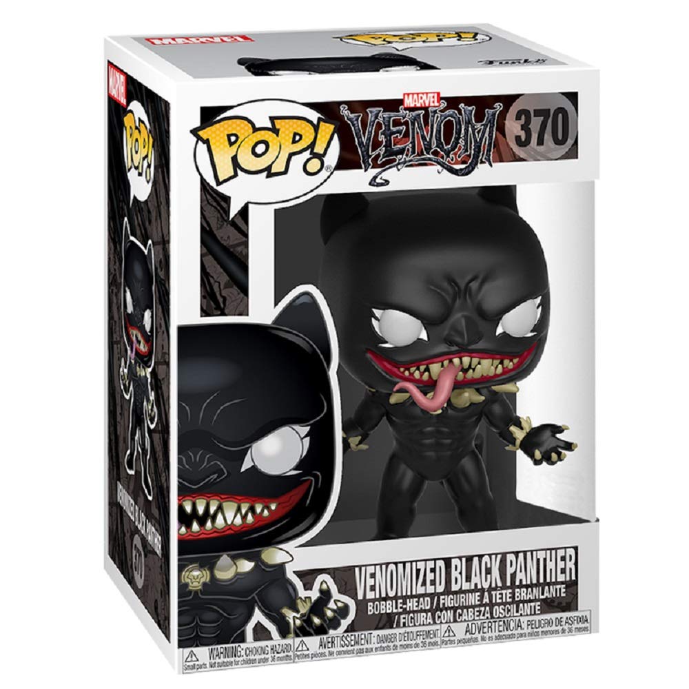 Funko Pop Marvel: Venom - Venomized Black Panther Collectible Figure, Multicolor