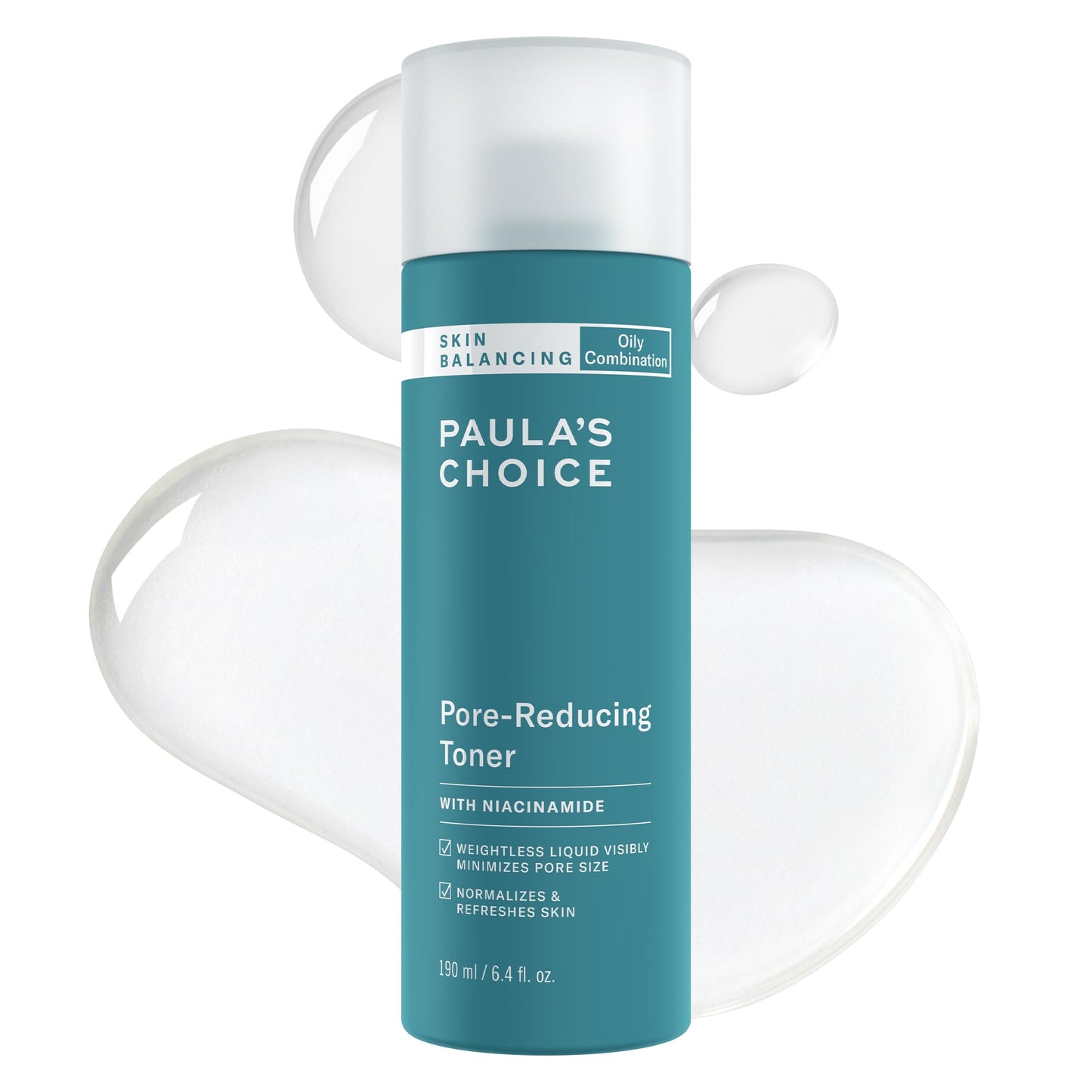 Paula's Choice Skin Balancing Pore-Reducing Face Toner with Niacinamide, for Oily Skin & Combination, Minimizes Large Pores, Controls Oil & Shine