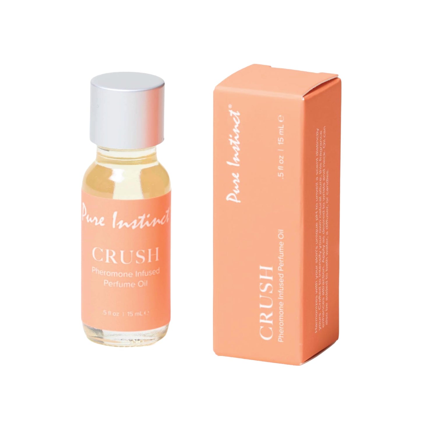 Pure Instinct CRUSH The Original Pheromone Infused Essential Oil Perfume Cologne - For Her Women - TSA Ready (Dropper Bottle 0.5 Fl. Oz./15mL) Beauty & Personal Care Pure Instinct