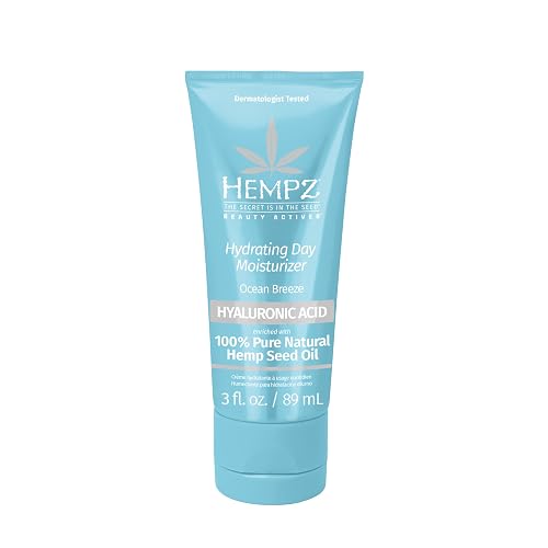 Hempz Ocean Breeze Hydrating Daily Moisturizer - Hydrating Day Cream Rich with Minerals, Vitamin C, & Hempseed Oil to Hydrate & Repair Extremely Dry