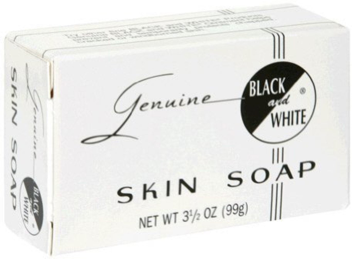 Black & White Skin Soap Bar 3.5 oz (Pack of 8)