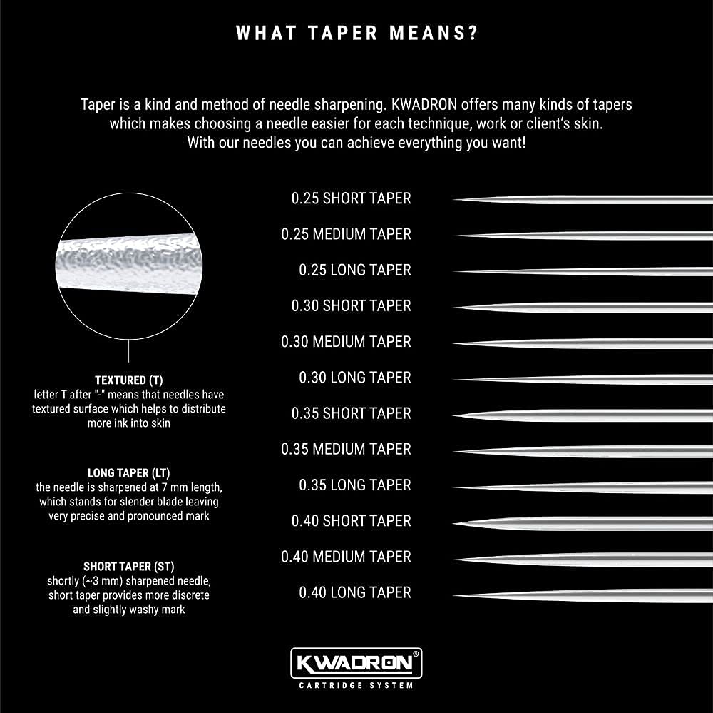 Kwadron Tattoo Needle Cartridge, Box of 20, Sublime Curved Mag Shaders #10 Long Taper - 15 Curved Mag #10 Long Taper - 30/15SEMLT-SUB Beauty and Personal Care Kwadron
