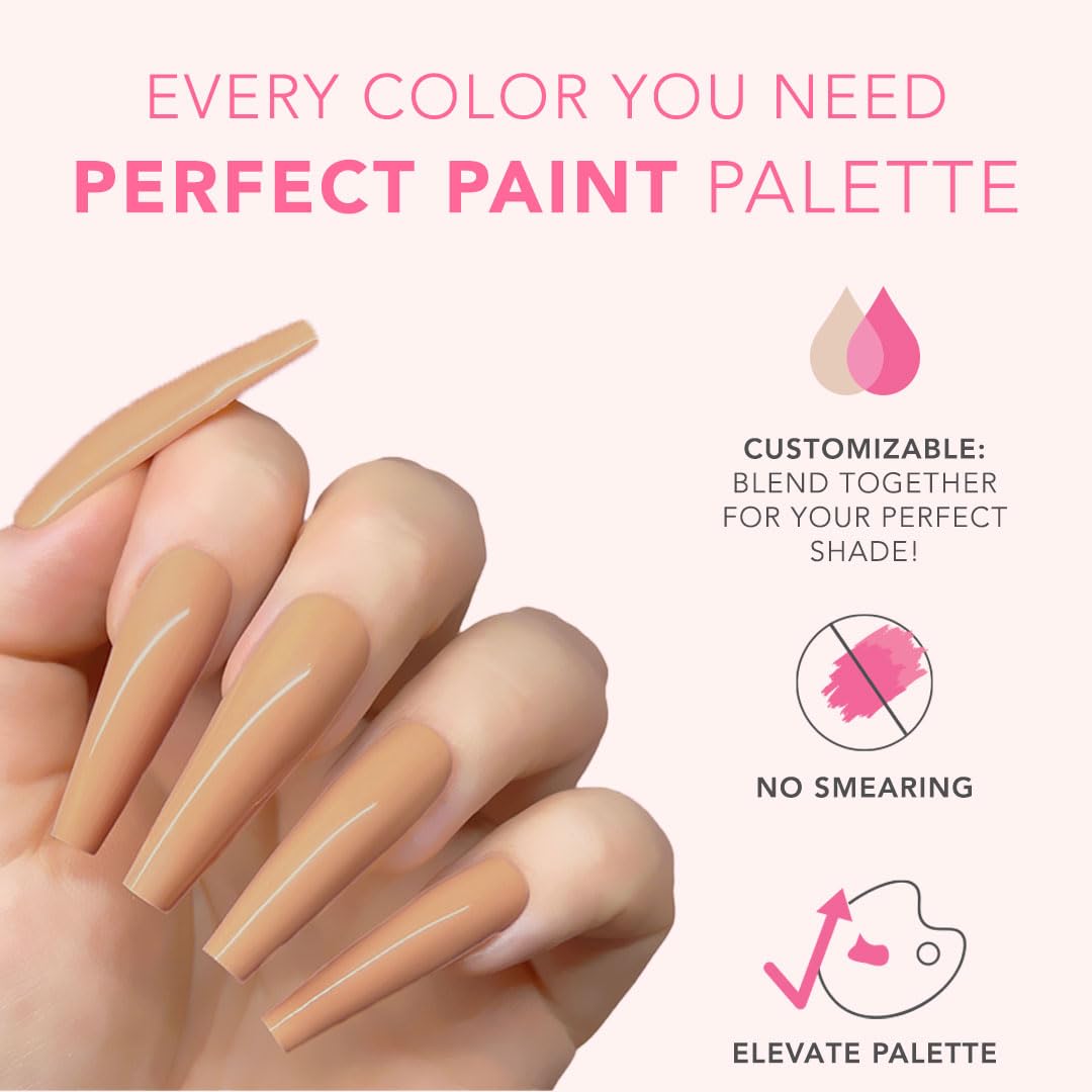 KIARA SKY Professional Nails Gel Art Pod - Ultra Pigmented Gel Art Paints (Fawn) Light Beige Beauty & Personal Care KIARA SKY