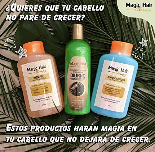 Magic Hair Therapy Shampoo, Acondicionador Crecimiento Intensivo y Tratamiento Capilar Restaurador Diurno