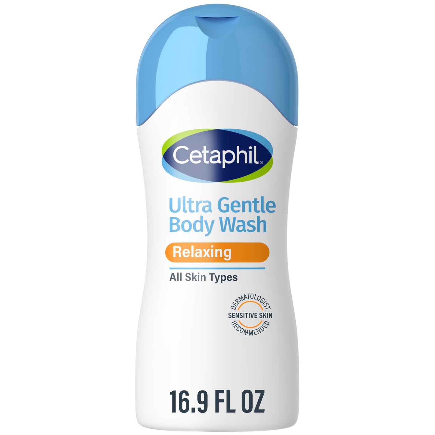 Cetaphil Ultra Gentle Relaxing Body Wash, For Dry to Normal, Sensitive Skin, 16.9oz, with Aloe Vera, Calendula, Vitamin B5, Hypoallergenic