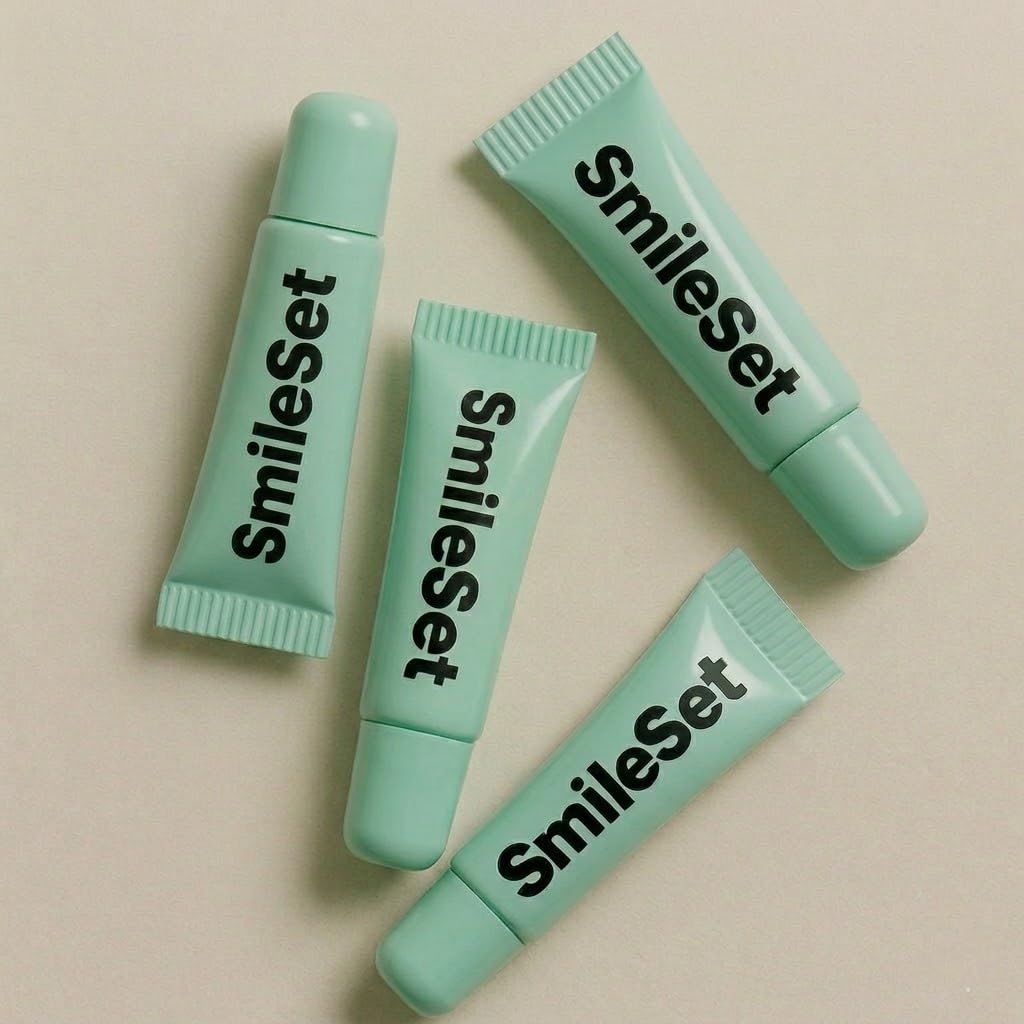 SmileSet Premium Hydrating Lip Gloss - Nourishing Lip Gloss Tubes with Petrolatum Beeswax, Shea Butter - Pack Of 4