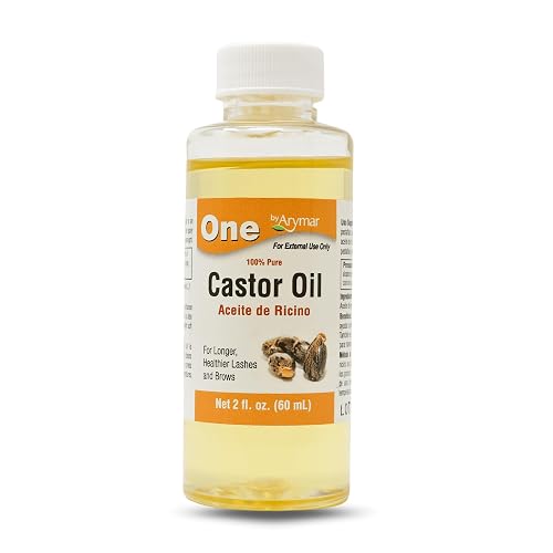 Arymar 100% Pure Castor Oil Cold Pressed and Natural Moisturizer for Hair Skin and Scalp 2 Fl Oz