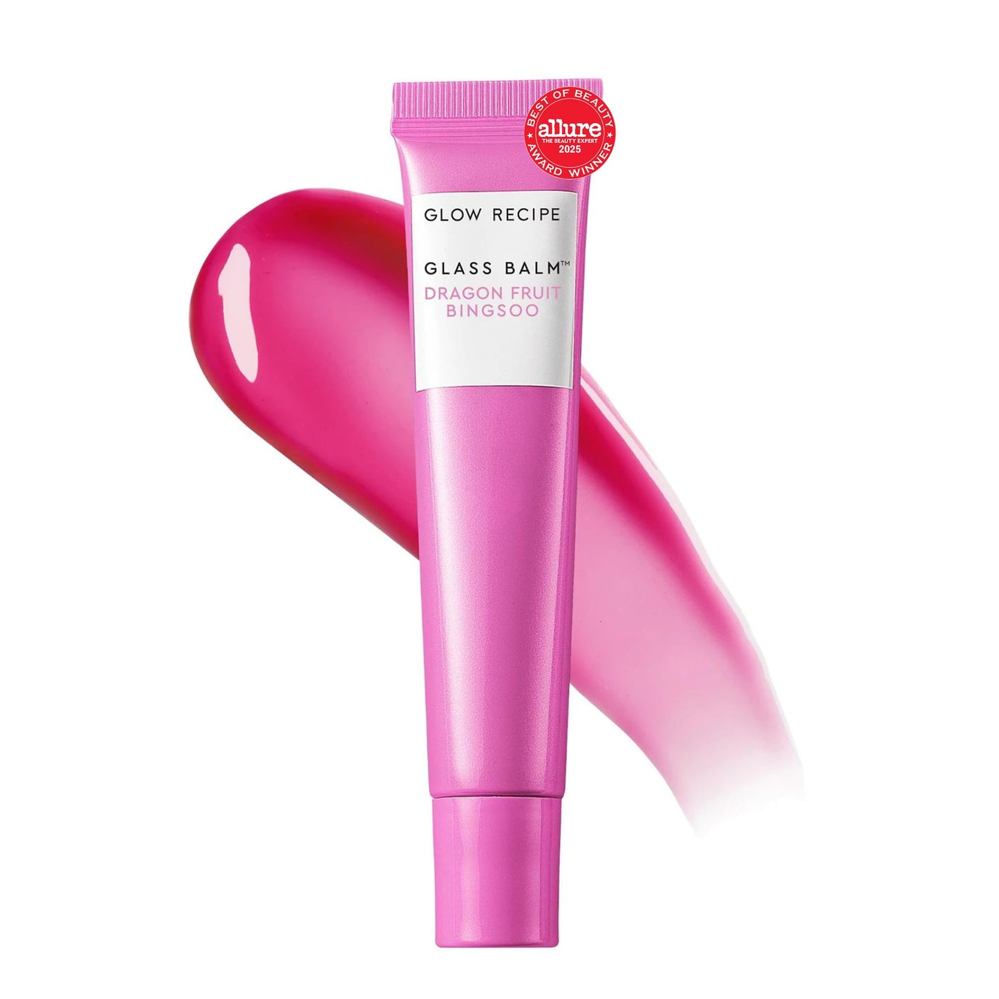 Glow Recipe Glass Balm Lip Treatment - 12Hr Hydrating Lip Balm & Moisturizer with Hyaluronic Acid to Smooth, Plump & Protect from Dryness, High Shine