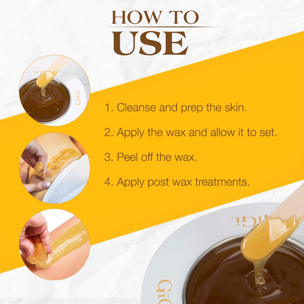 GiGi Brazilian Body Hard Wax for Hair Removal, Non-Strip for Coarse Hair, Ideal for Bikini, Face & Sensitive Areas, 14 oz, 1 Pack Beauty and Personal Care GIGI