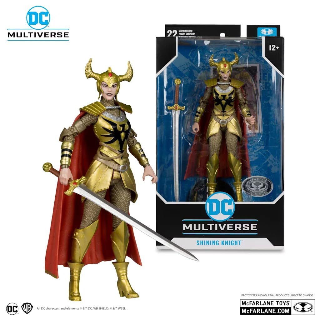 DC Multiverse Seven Soldiers of Victory 7" Action Figure Exclusive - Shining Knight Platinum