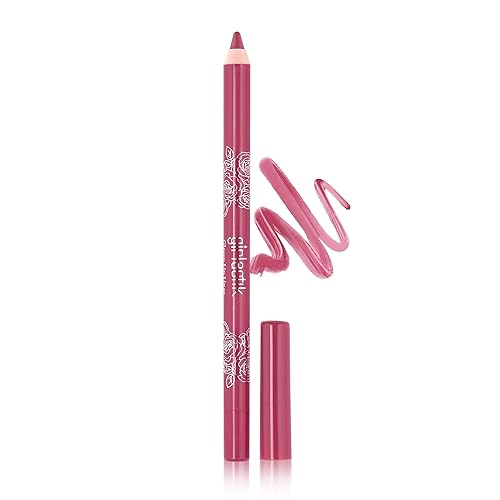 Girlactik Glossy Lip Liner - Moisturizing Lip Pencil with Glossy Shine - Smooth, Creamy, Clean Beauty, Vegan & Cruelty-Free Formula (Lotus)