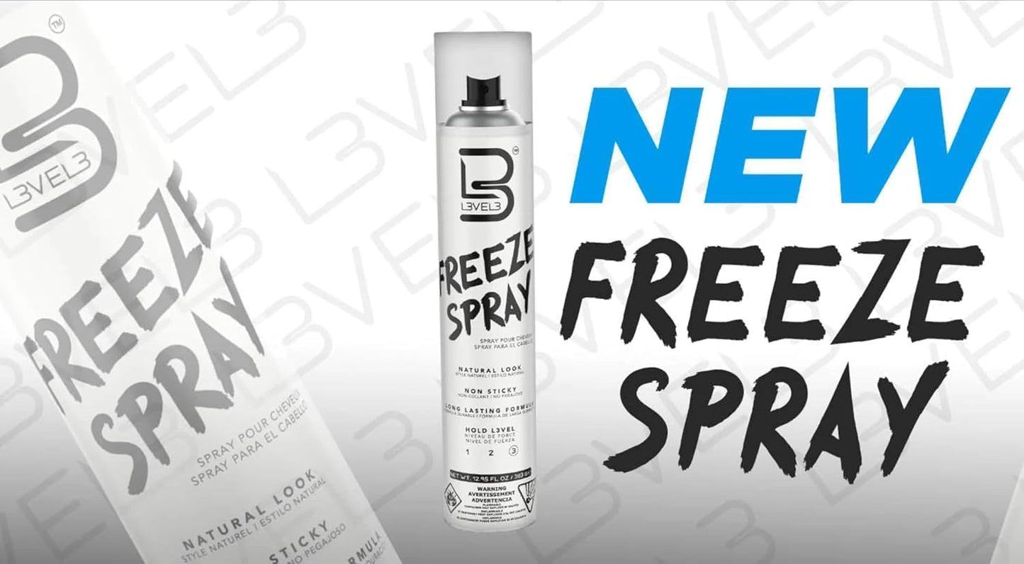 L3 Level 3 Hair Spray - Long Lasting and Strong Hold Hair Spray
