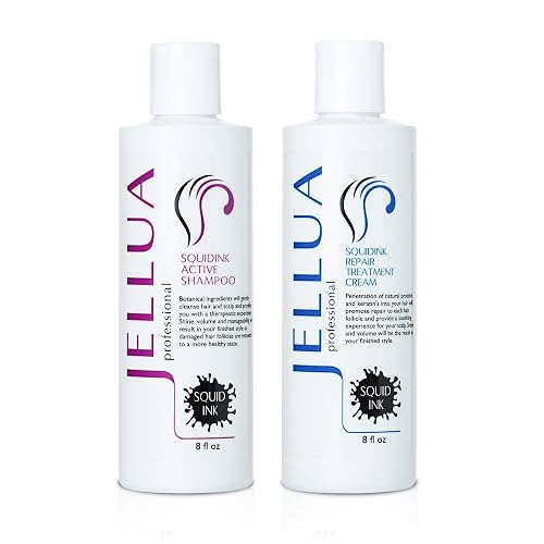 Jellua Squidink Active Shampoo and Repair Treatment Cream 8.0 Oz Duo