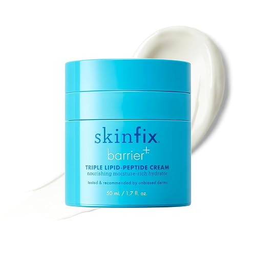 Skinfix Triple Lipid-Peptide Cream - 1.7 oz - Rich Face Moisturizer with Hyaluronic Acid - Hydrates & Restores Dry, Sensitive Skin - Non-Comedogenic