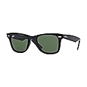 Ray-Ban RB2140 Original Wayfarer Sunglasses, Black/Green, 50 mm