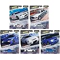 Hot Wheels Modern Classics Die-Cast Cars Set, 5-Pack, Nissan Skyline GTR, Mercedes-Benz 190E, Subaru Forester STI, Limited Edition FPY86-961E