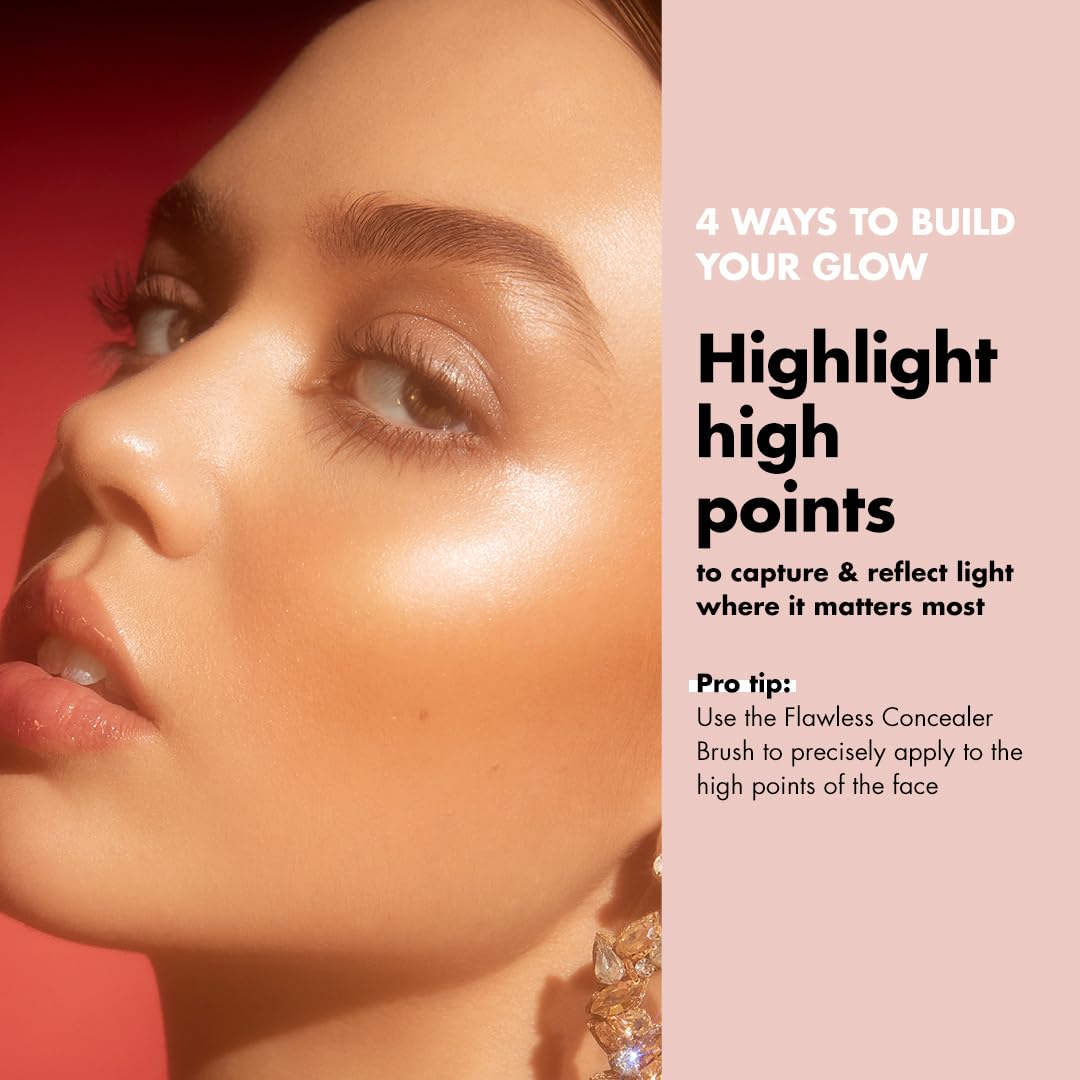 e.l.f. Halo Glow Liquid Filter, Complexion Booster For A Glowing, Soft-Focus Look, Infused With Hyaluronic Acid, Vegan & Cruelty-Free, 5.5 Medium/Tan