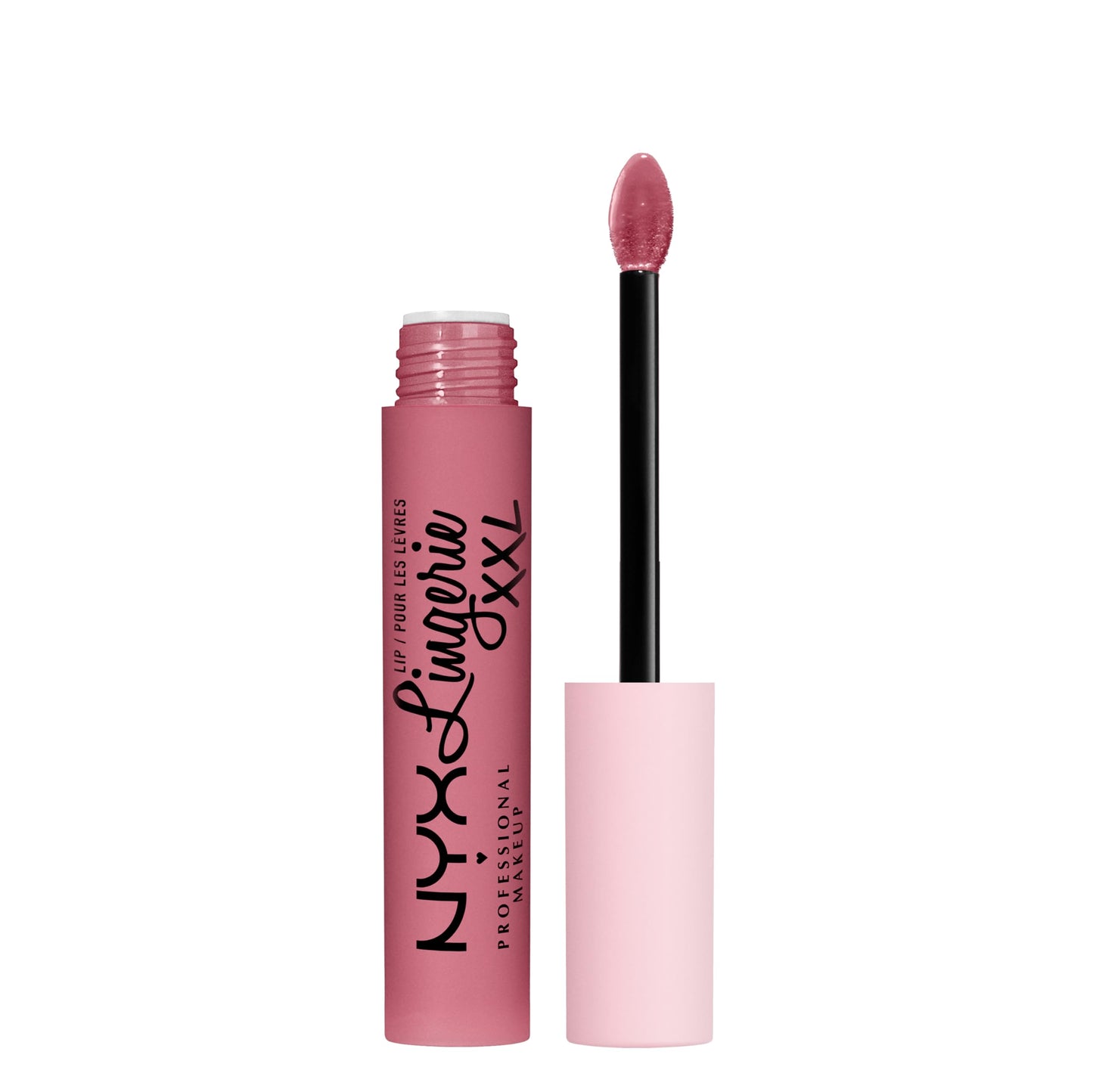 NYX PROFESSIONAL MAKEUP Lip Lingerie XXL Matte Liquid Lipstick - Maxx Out (Cool Toned Light Pink)