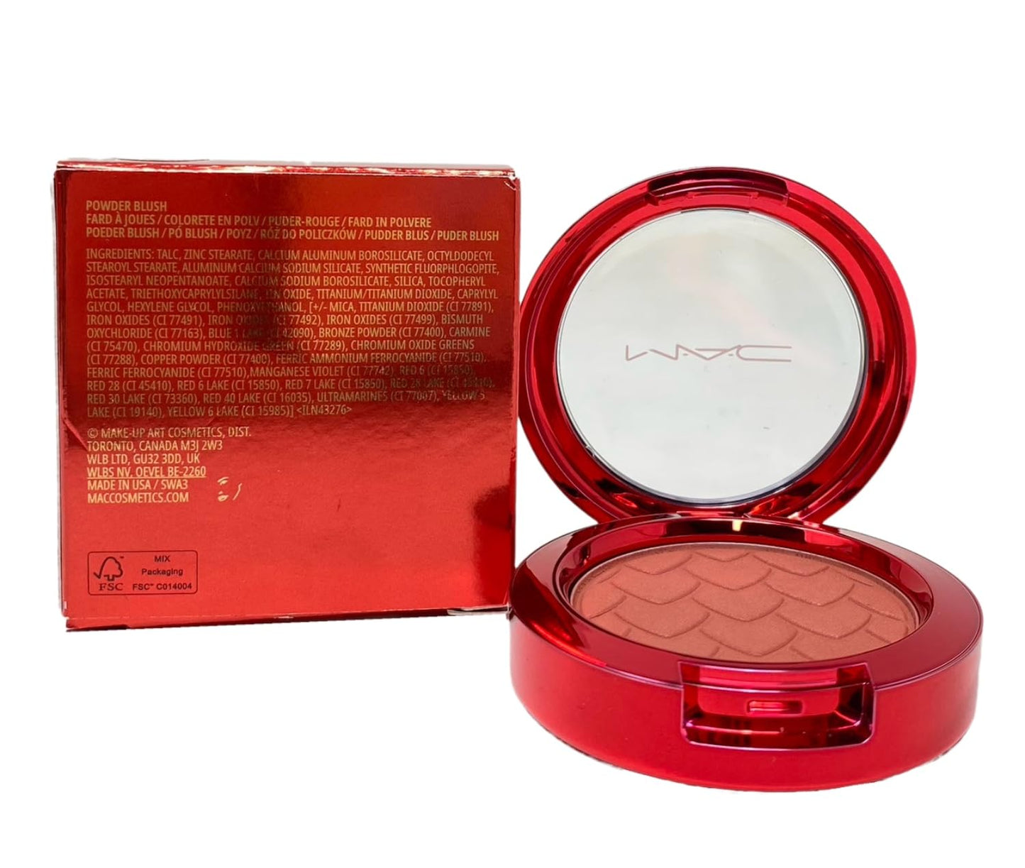 M.A.C Cosmetics Lovestruck Luck Collection Powder Blush - Power To You! (Warm Burgundy) - .21 oz / 6 g