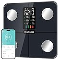 Smart Scale for Body Weight - Large Backlit Display Ultra‑Precise Bathroom Weight Scale with 15 Body Composition Metrics, App Sync Bluetooth…