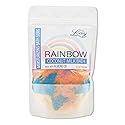Luxiny Vegan Milk Bath Soak Made with Coconut Milk Powder & Sweet Almond Oil Which Creates A Bath Bomb Dust Soothing Fizz, 8oz (Rainbow)