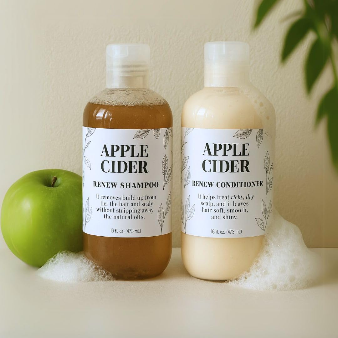 Nature Skin Shop Apple Cider Vinegar Shampoo and Conditioner Set