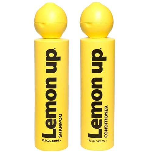 L E M O N Limited Edition Lemon Scented Hair Care Shampoo & Conditioner Set, Hydrating, Helps Control Oil and Add Shine to Dry Hair, 13.5 oz Bottles
