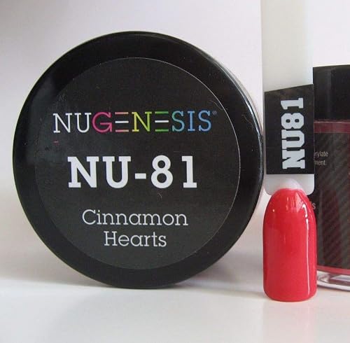 NuGenesis Nail Dipping Powder Color 1.5oz/43g jar - (NU81 CINNAMON HEARTS) Beauty & Personal Care Nugenesis