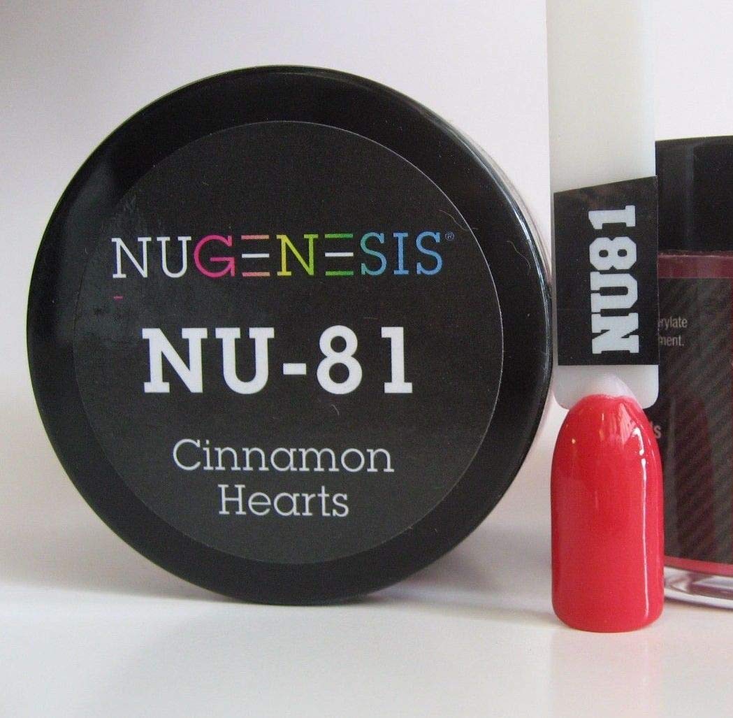 NuGenesis Nail Dipping Powder Color 1.5oz/43g jar - (NU81 CINNAMON HEARTS) Beauty & Personal Care Nugenesis