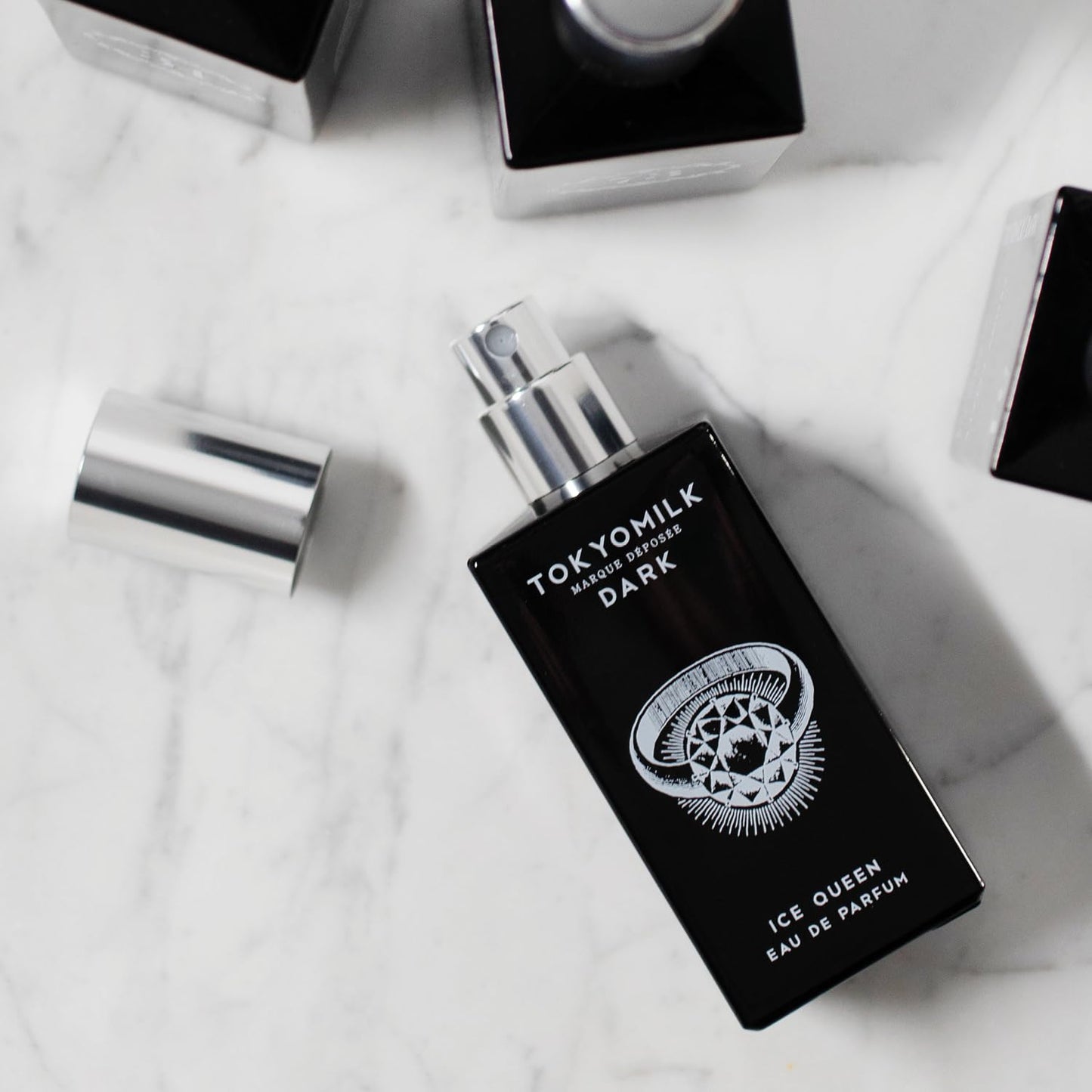 TOKYOMILK Ice Queen Eau de Parfum, 1.6 fl. oz, 47.3 ml - Sparkling Citrus, Osmanthus, Salt Crystals, Aquamarine - Sophisticated & Elegant Design, Men Beauty & Personal Care TOKYOMILK