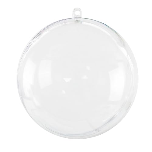 Super Z Outlet Clear Plastic Acrylic Bath Bomb Mold Shells Molding Balls Kit (120mm, 12 Pack)