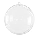 Super Z Outlet Clear Plastic Acrylic Bath Bomb Mold Shells Molding Balls Kit (120mm, 12 Pack)