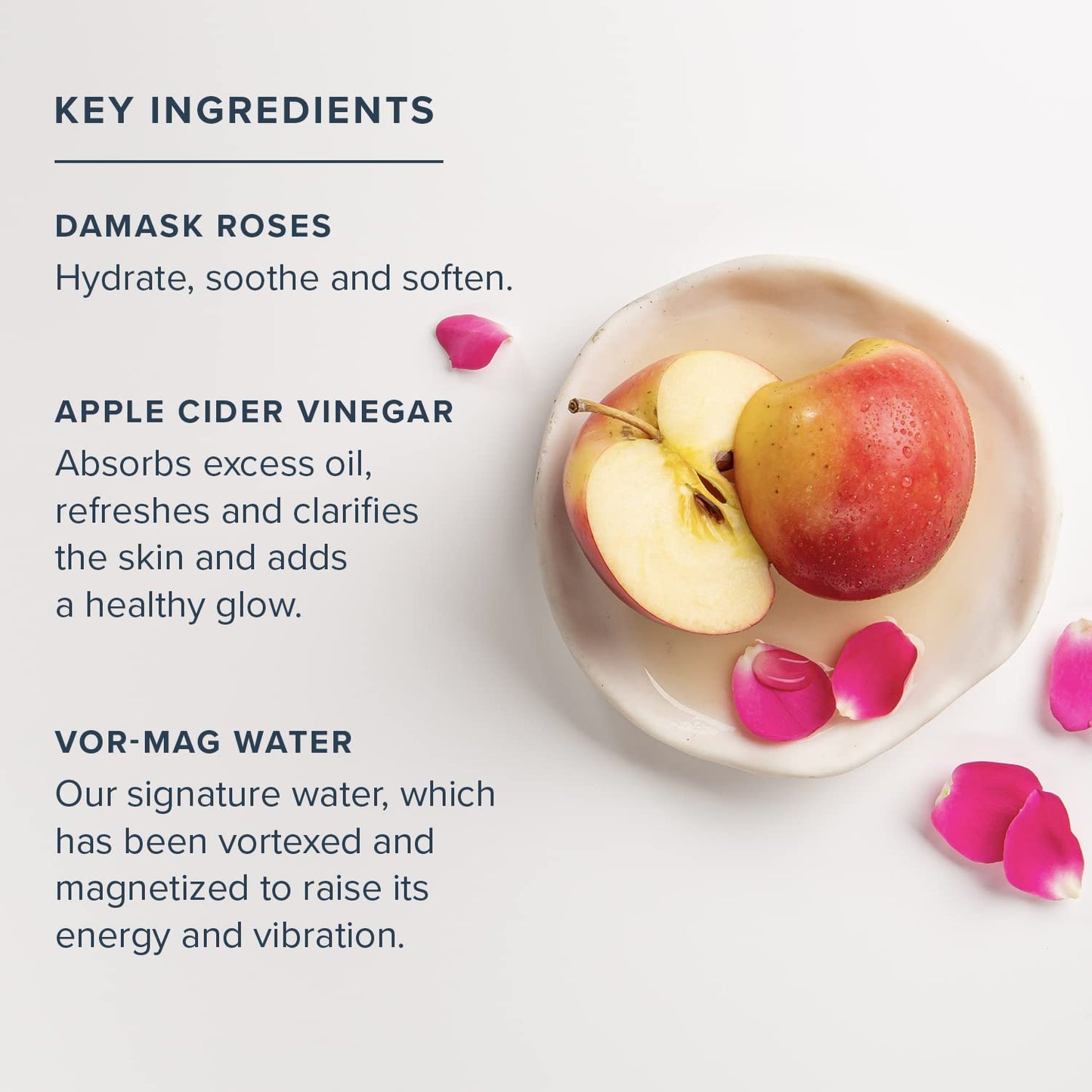 HERITAGE STORE Rosewater & Vinegar - Exfoliating Toner with Apple Cider Vinegar - Oily to Combination Skin - Refreshing Facial Mist Cleans, Refines