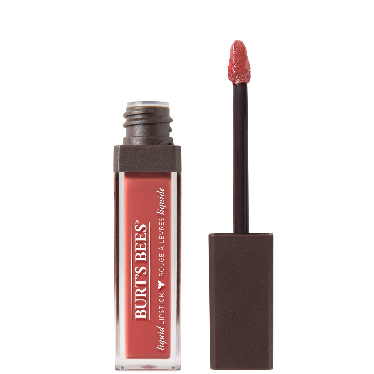 Burt's Bees 100% Natural Moisturizing Liquid Lipstick, Coral Cove - 1 Tube
