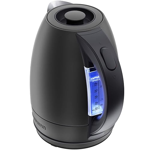 Chefman Electric Kettle, 1.8 Liter Stainless Steel Electric Tea Kettle Water Boiler with Automatic Shutoff, LED Lights, Boil-Dry Protection, Hot…