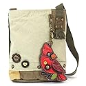 CHALA Patch Cross-Body Women Handbag, Canvas Messenger Bag - Cardinal Sand