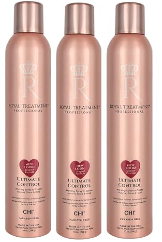 ROYAL TREATMENT ULTIMATE CONTROL WORKING HAIR SPRAY 10 oz pack of 3