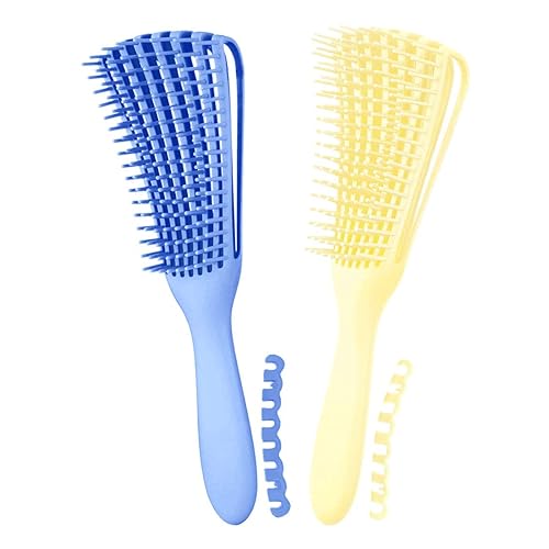 A.DASHER Hair Brush for Afro America/African Hair Textured 3a to 4c Kinky Wavy/Curly/Coily/Wet/Dry/Oil/Thick/Long Hair, Detangling Brush for Women (2