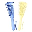 A.DASHER Hair Brush for Afro America/African Hair Textured 3a to 4c Kinky Wavy/Curly/Coily/Wet/Dry/Oil/Thick/Long Hair, Detangling Brush for Women (2