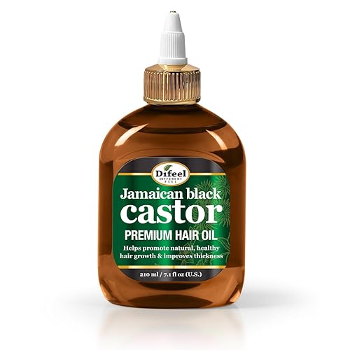 Difeel Jamaican Black Castor Premium Hair Oil 7.1 oz. - Thickening Jamaican Black Castor Oil for Hair Growth