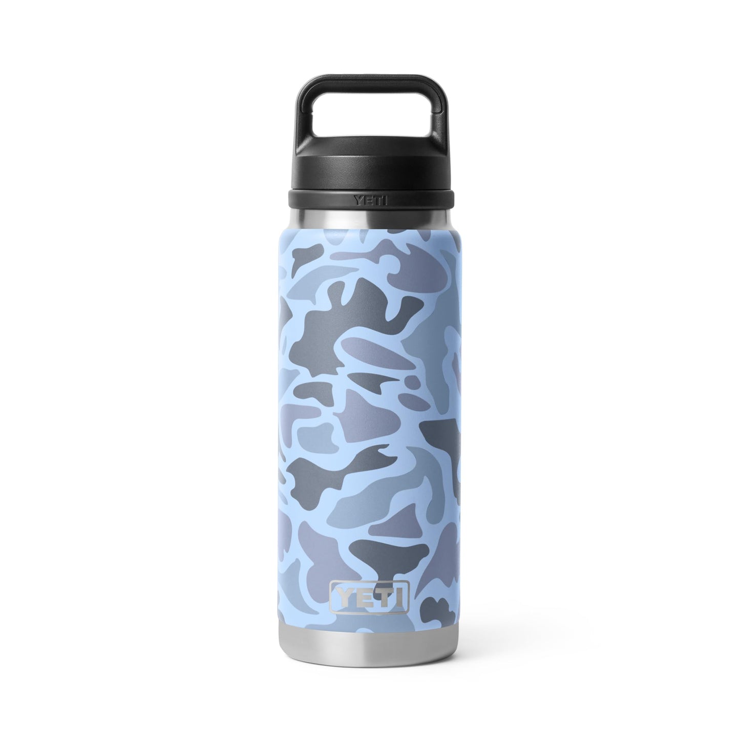 YETI Rambler 26 oz Bottle, Leakproof, Vacuum Insulated, Stainless Steel with Chug Cap, Blue Camo
