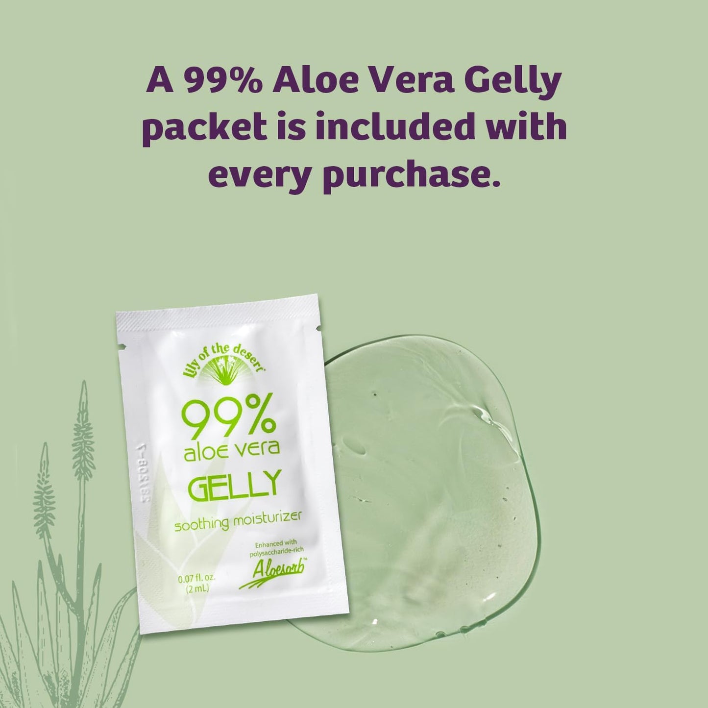 Lily Of The Desert Gelly Moisturizer - 99% Organic Aloe Vera Gel for Skin, After Sun Care with Aloe, Vitamin E Oil, and Vitamin C for Sunburn Relief