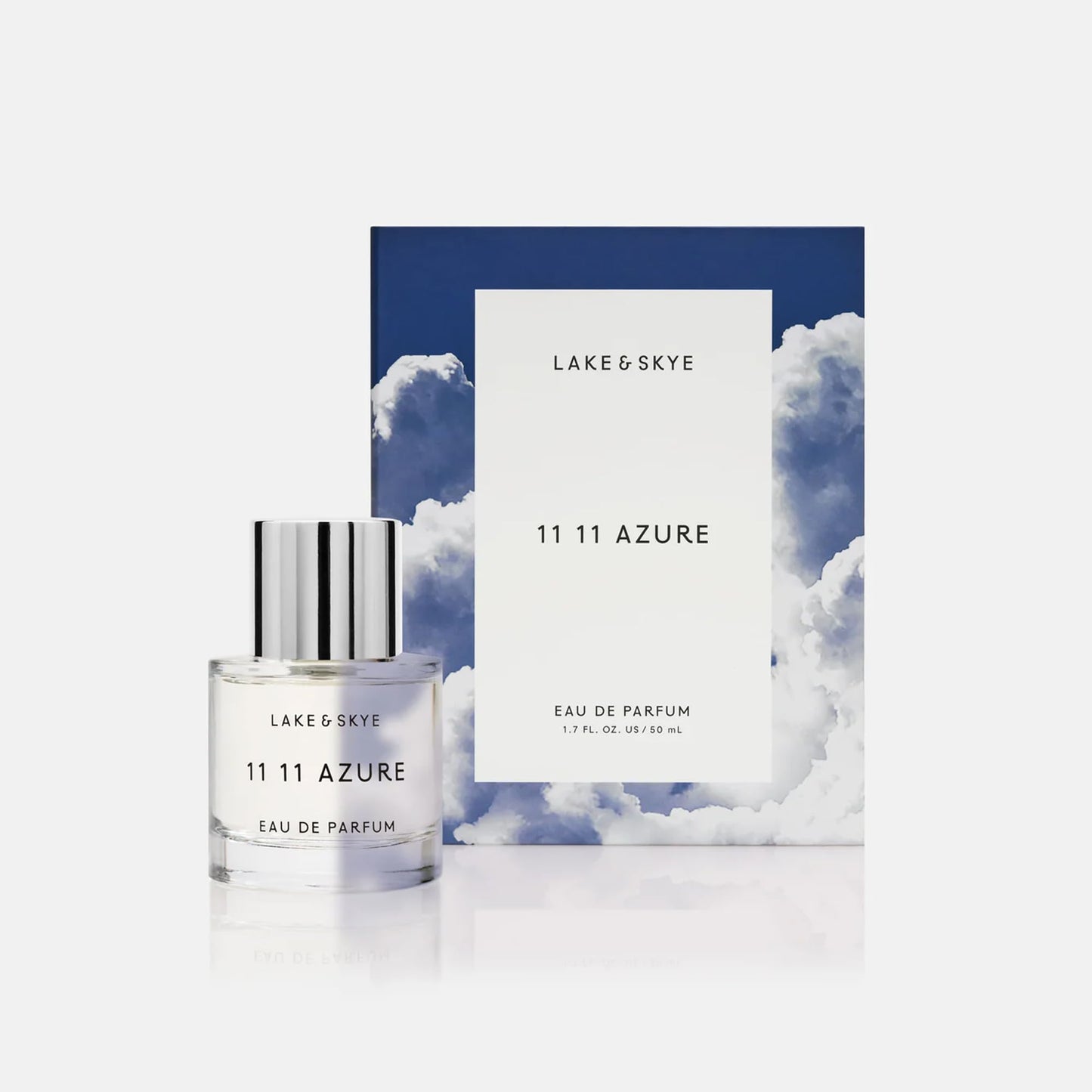 Lake & Skye 11 11 Azure Eau de Parfum, 1.7 fl oz (50 ml) - Aquatic, Floral, Skin Musk, Clean, Vegan, Paraben-Free, Cruelty-Free
