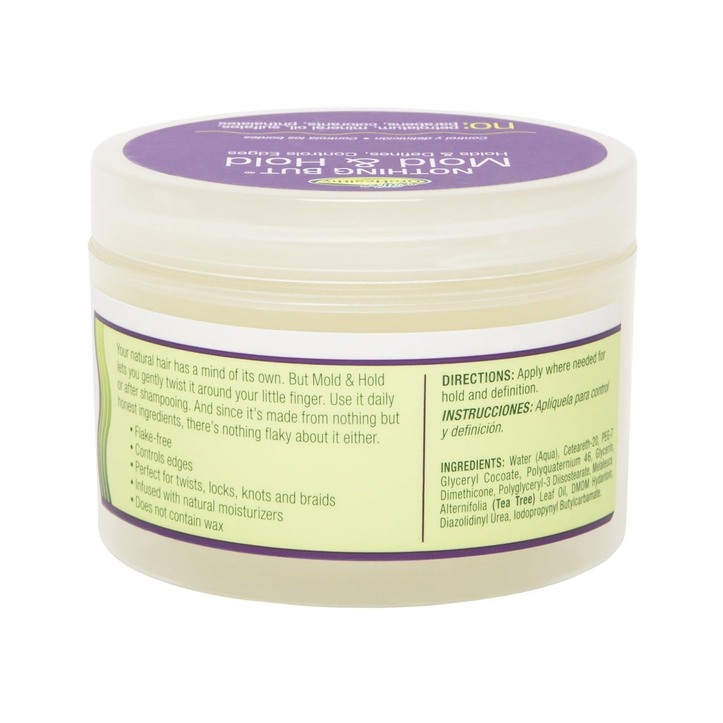 NOTHING BUT Mold & Hold - Gentle Non-Irritating Sulfate-Free Wax-Free Hold and Definition for All Types of Curly, Healthy, Natural Hair, 8.8 oz (Pack