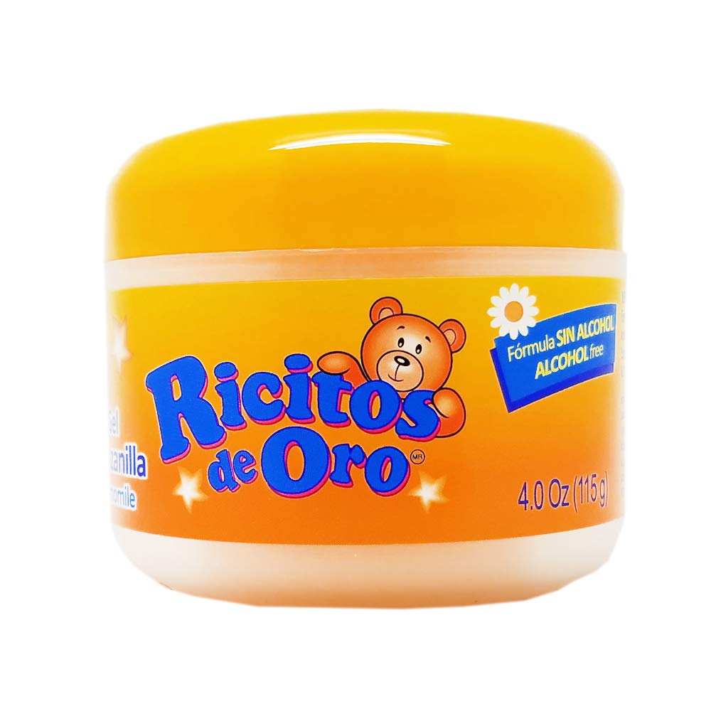 Ricitos de Oro Chamomile Hair Gel -Preserves Natural Color, Non-Greasy, Alcohol Free, Hypoallergenic, Tear-Free, Gentle Daily Use - Baby, Kids Hair