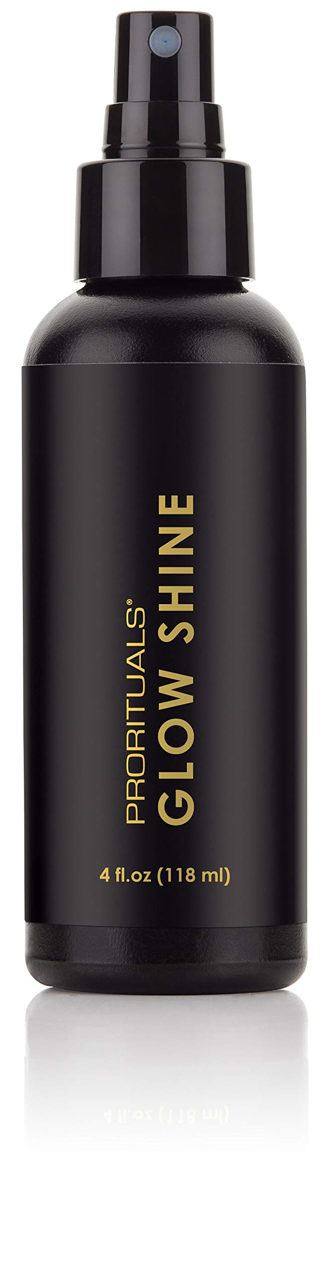 Prorituals Glow Shine Spray - Blow Dry Spray - Illuminates, De-frizzes - Heat Protectant Spray, 4 oz