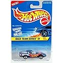 Hot Wheels #536 - 1997 Race Team Series III 1:64 Scale Blue 80's Chevy Corvette Die Cast Car 4/4