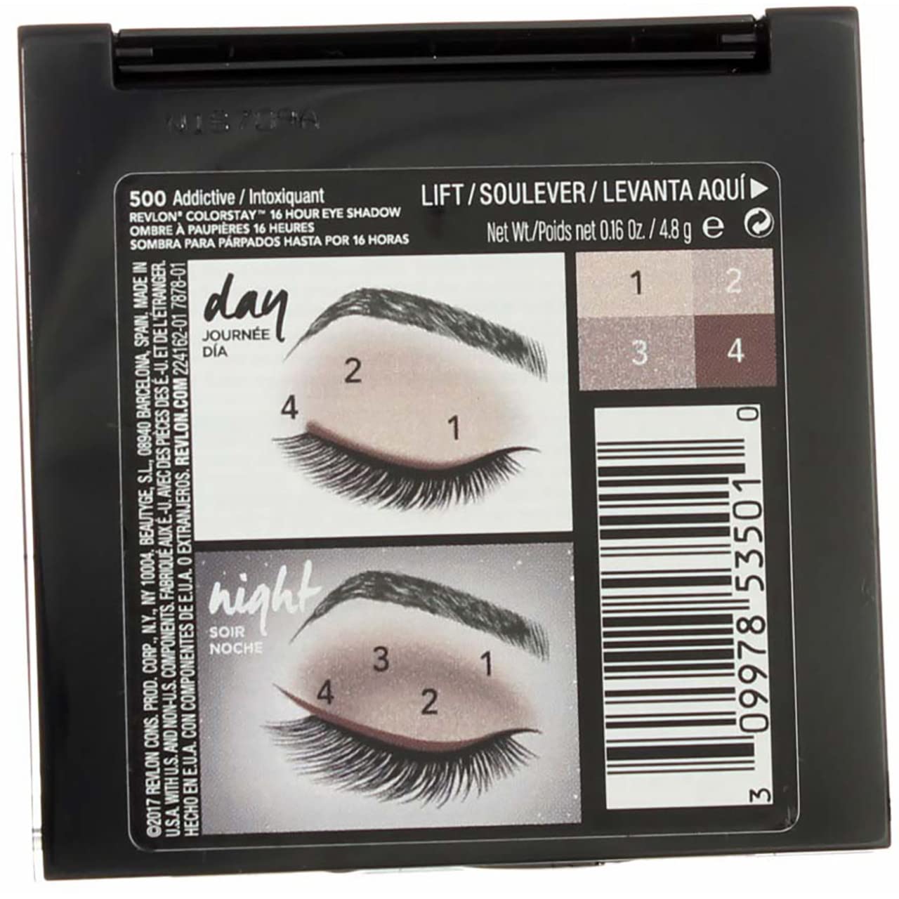 Colorstay Eyeshdw Quad Ad Size .16 Revlon Colorstay Eyeshadow Quad Addictive Beauty & Personal Care REVLON
